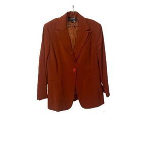 Levine Classic Blazer Burnt Orange Sz 16w